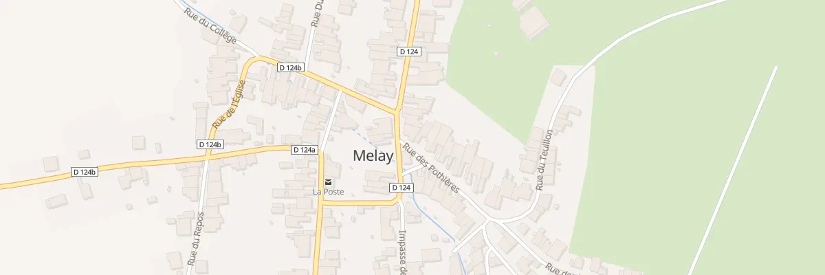 Plan du 1 Rue des Potieres à Melay