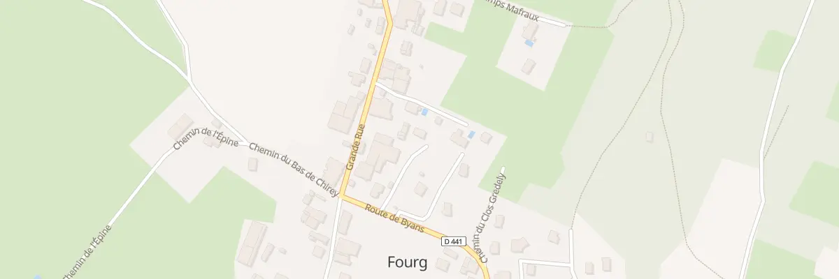 Plan du 3 Rte de Byans à Fourg