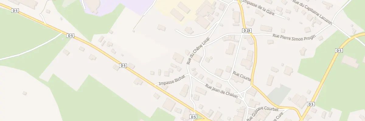 Plan du 5 Rue du Chêne Loup à Crotenay