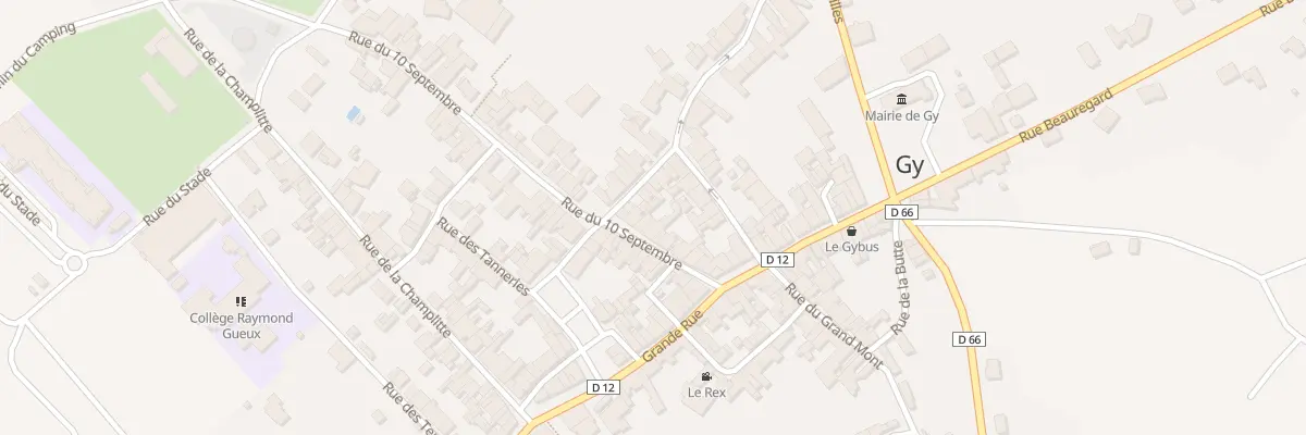Plan du 18 Rue du Dix Septembre à Gy