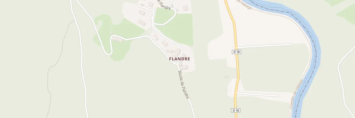 Plan du 726 Rte de Flandre à Chanaz