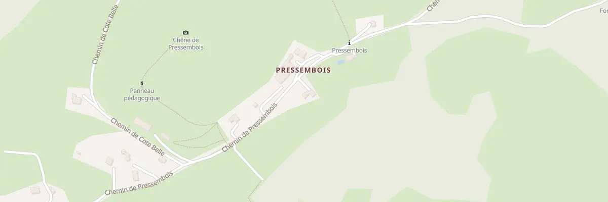 Plan du 861 Chem de Pressembois à Venon