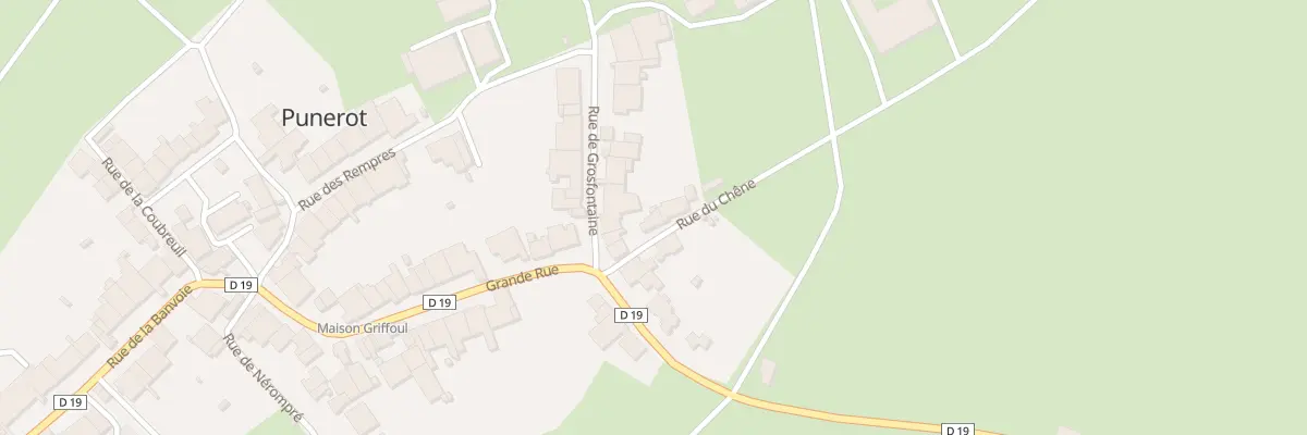 Plan du 1 Rue du Chêne à Punerot