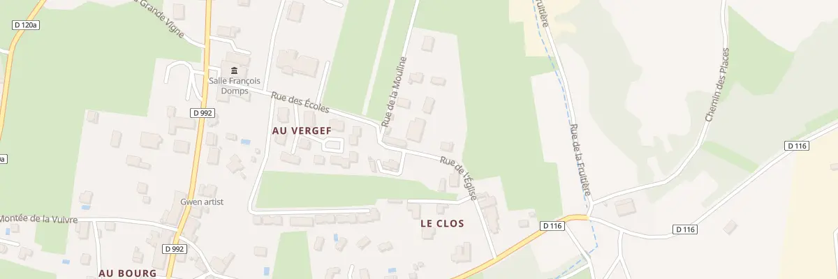 Plan de La Combe à Anglefort
