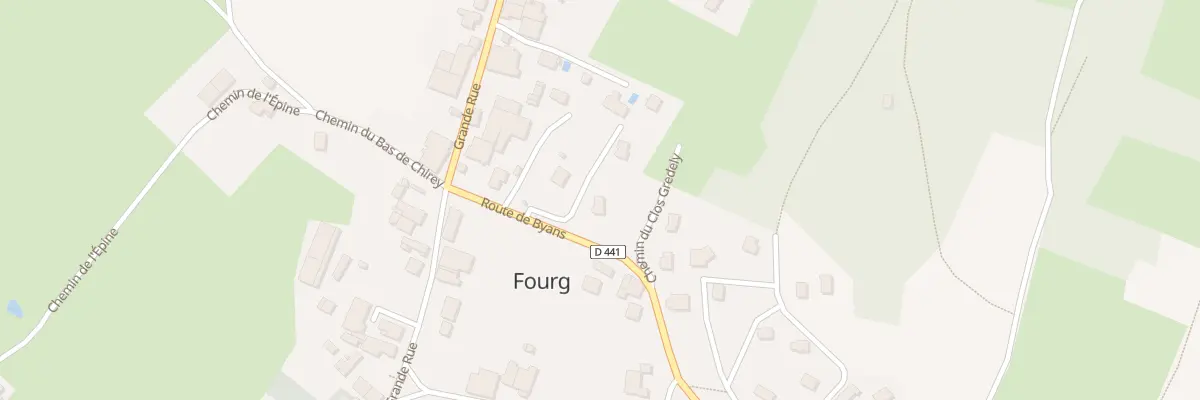 Plan du 7 Rte de Byans à Fourg