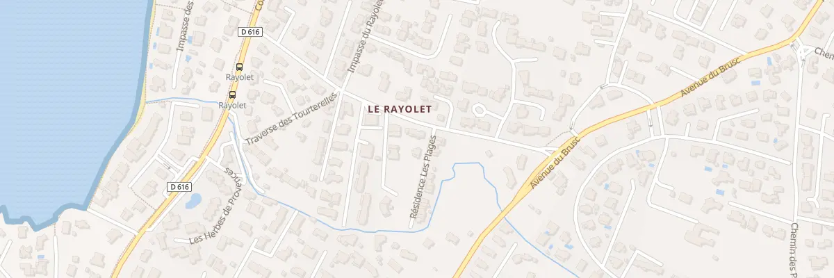Plan du 280 Che du Rayolet à Six-Fours-les-Plages