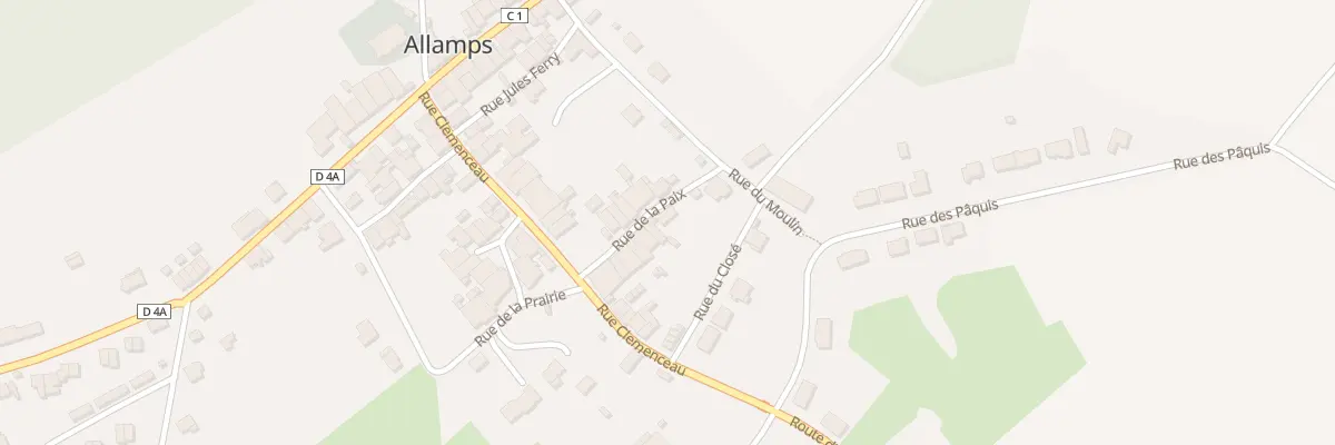 Plan du 12 Rue de la Paix à Allamps