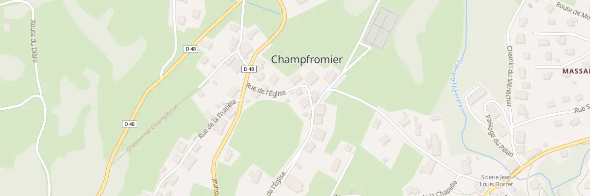 Plan du 605 Rue de l’Eglise à Champfromier