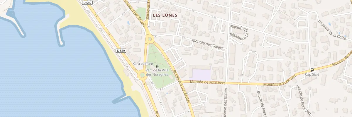 Plan du 600 Bd des Écoles à Six-Fours-les-Plages