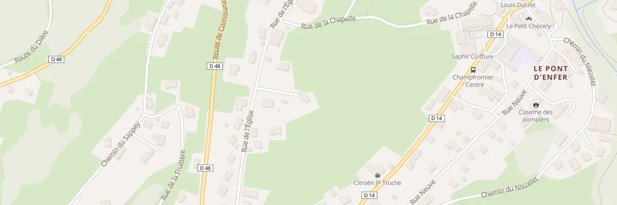 Plan du 5430 Pralon à Champfromier