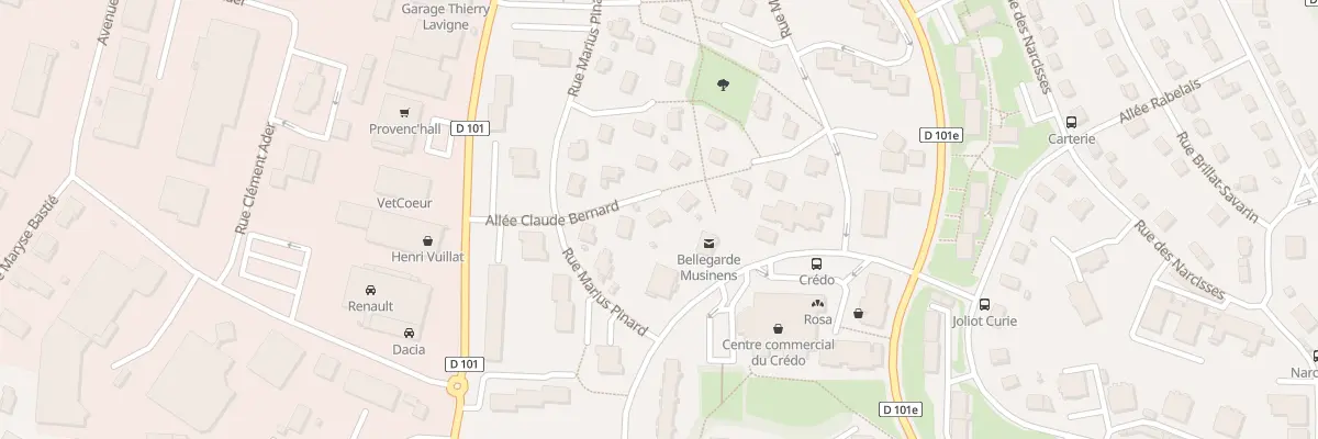 Plan du 6 All Claude Bernard à Valserhône
