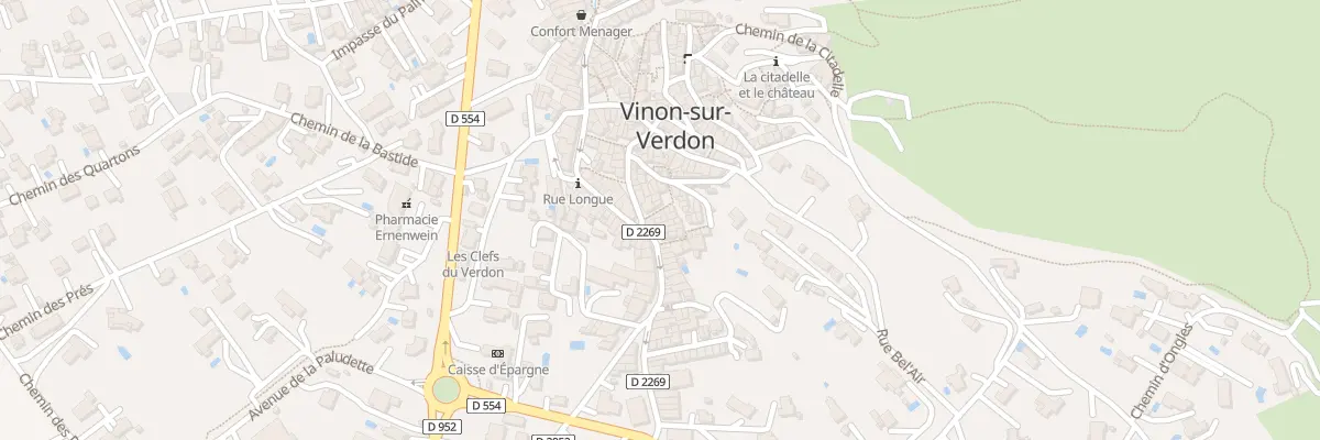 Plan du 5218 Rue Jean Jacques Rousseau à Vinon-sur-Verdon