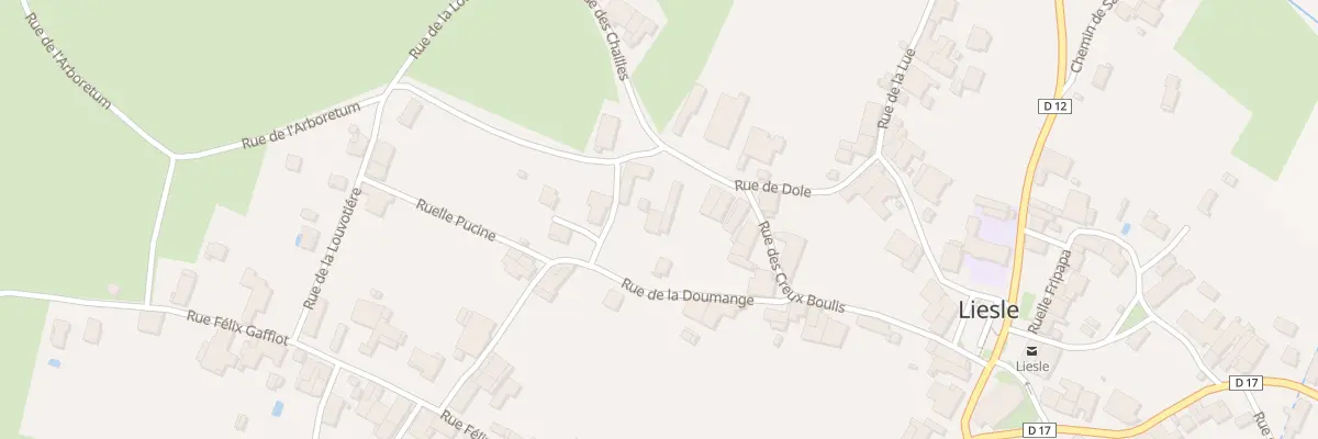 Plan du 17 Rue de Dole à Liesle