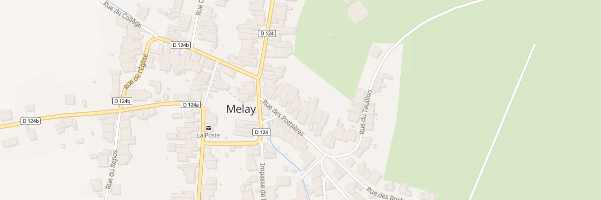Plan du 9 Rue des Potieres à Melay