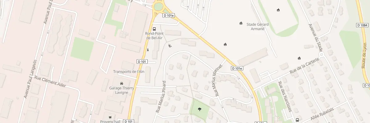 Plan du 7 Rue Marius Pinard à Valserhône