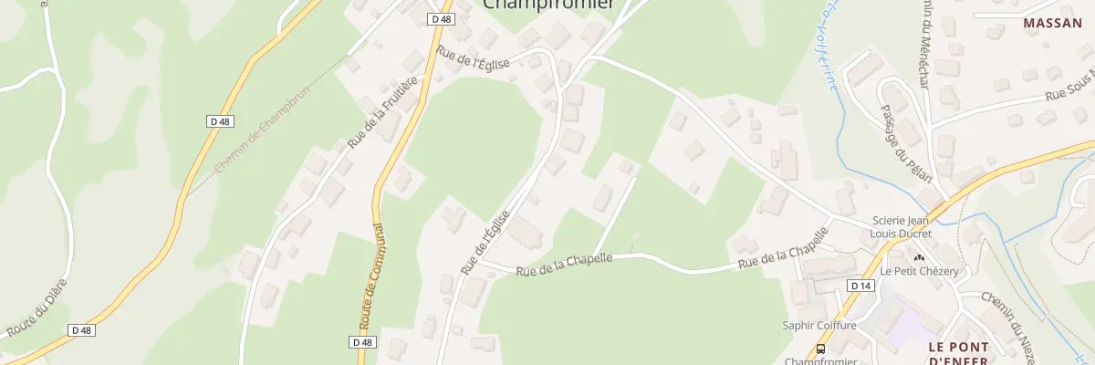 Plan du 516 Rue de l’Eglise à Champfromier