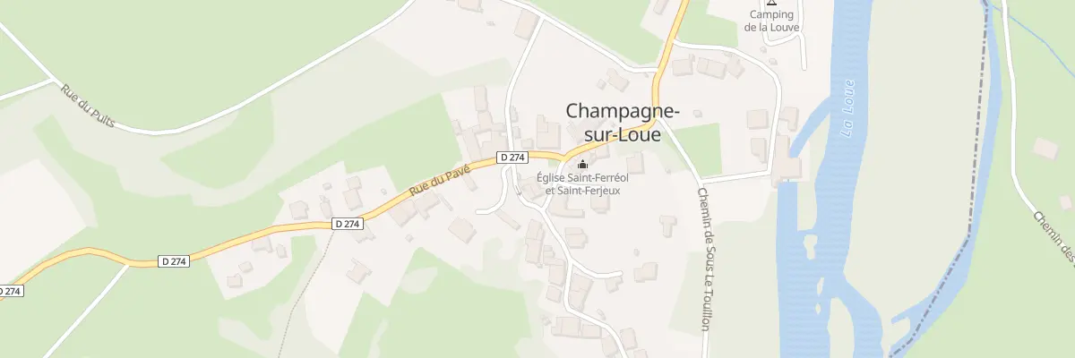 Plan du 5019 Rue du Champ Blanc à Champagne-sur-Loue