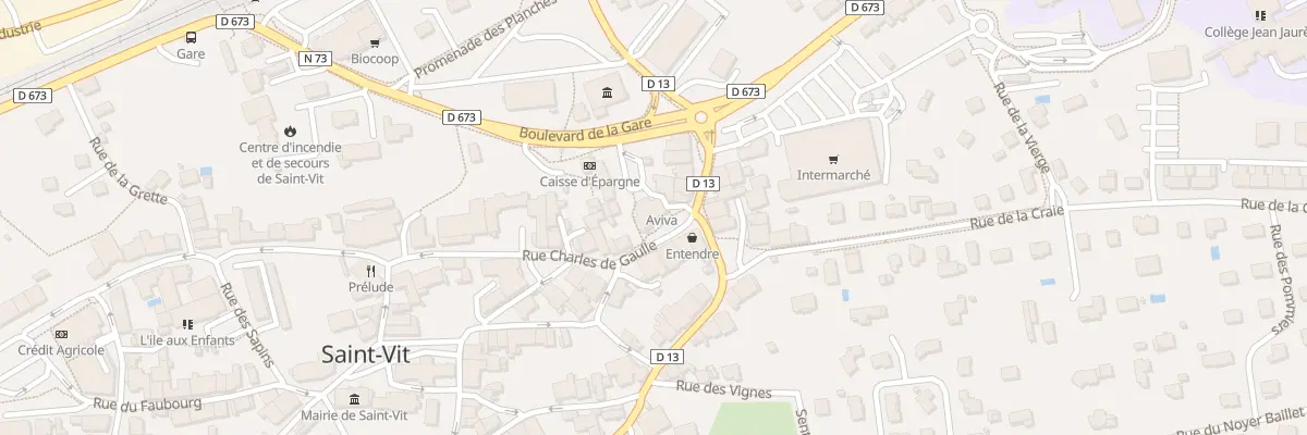Plan du 8 Rue Charles de Gaulle à Saint-Vit