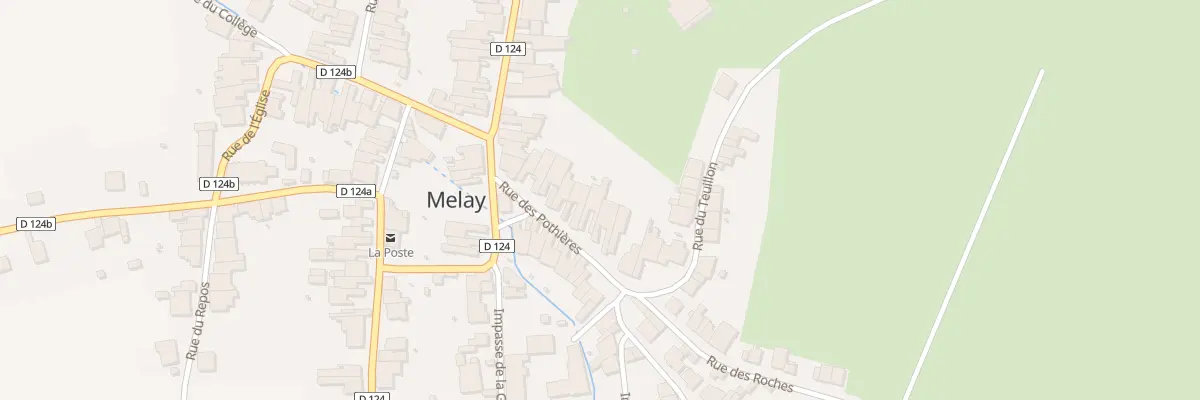 Plan du 13 Rue des Potieres à Melay