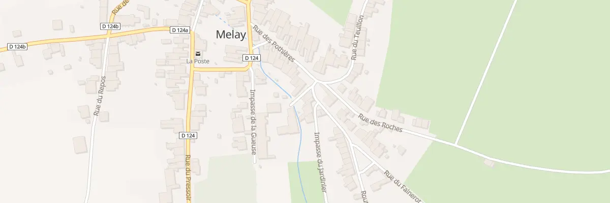 Plan du 2 Rte de Barges à Melay