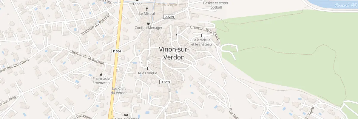 Plan du 30 Rue des Fours à Vinon-sur-Verdon