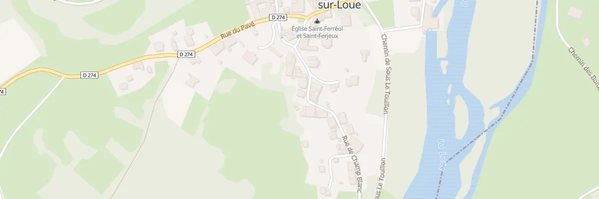 Plan du 5013 Rue du Champ Blanc à Champagne-sur-Loue