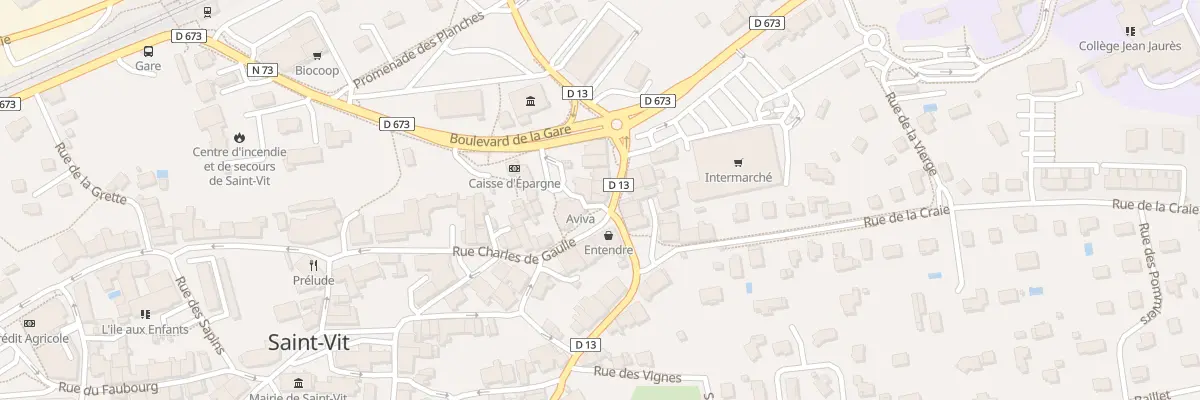 Plan du 6 Rue Charles de Gaulle à Saint-Vit