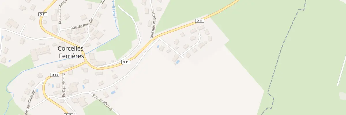 Plan du 4 Rue du Champ du Chat à Corcelles-Ferrières