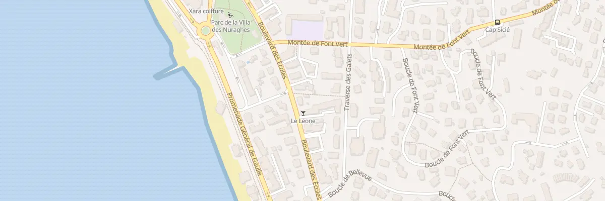 Plan du 412 Bd des Écoles à Six-Fours-les-Plages