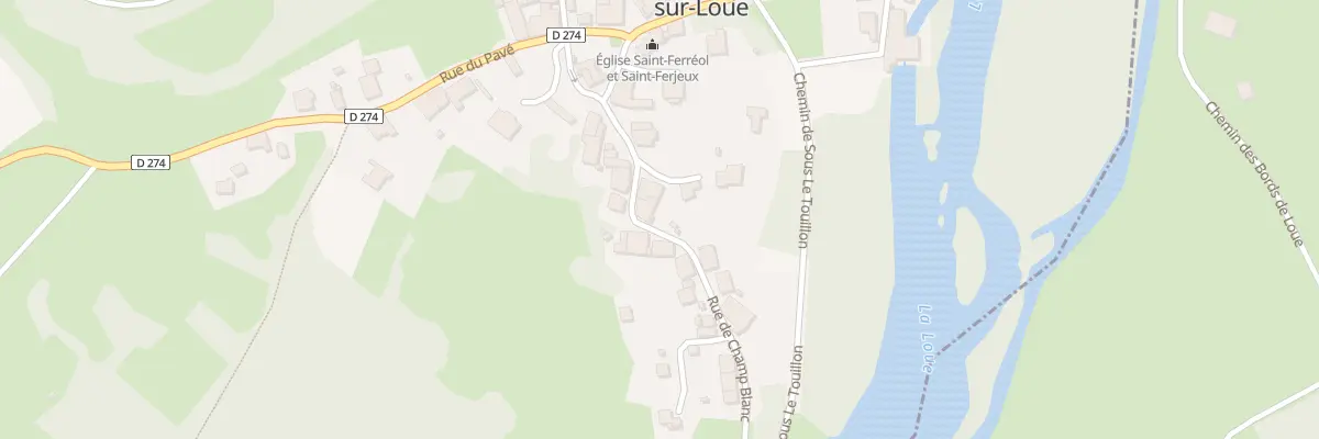 Plan du 5014 Rue du Champ Blanc à Champagne-sur-Loue
