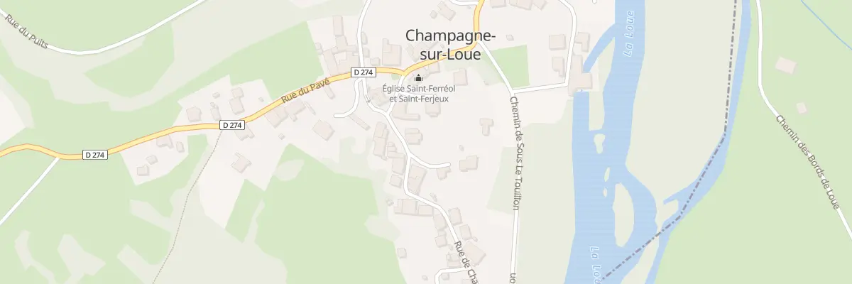 Plan du 5029 Rue du Champ Blanc à Champagne-sur-Loue