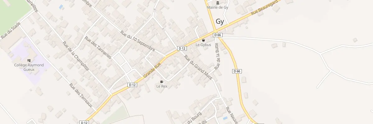 Plan du 6 Rue du Grand Mont à Gy