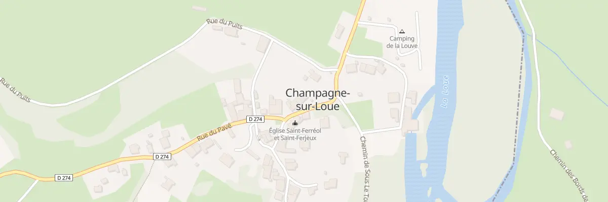 Plan du 4 Rue du Pavé à Champagne-sur-Loue