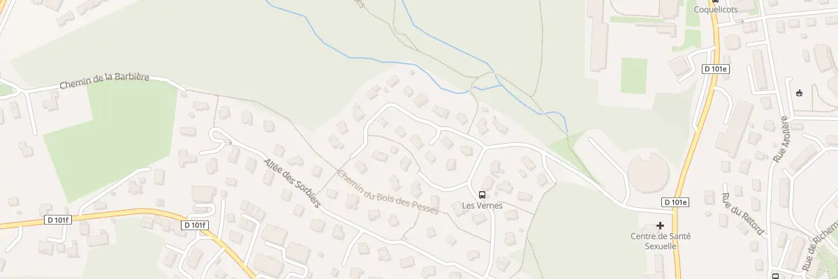 Plan du 7 All des Vernes à Valserhône