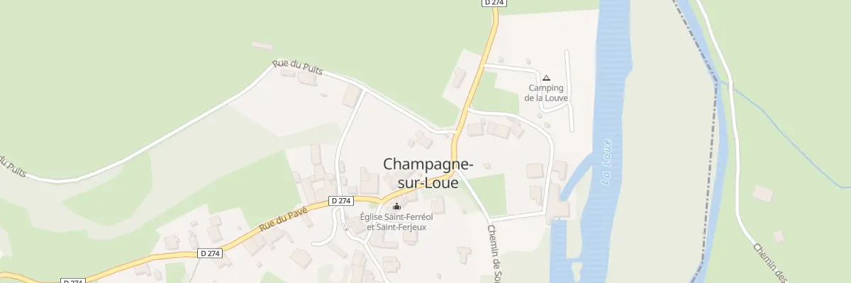 Plan du 5033 Rue du Puits à Champagne-sur-Loue