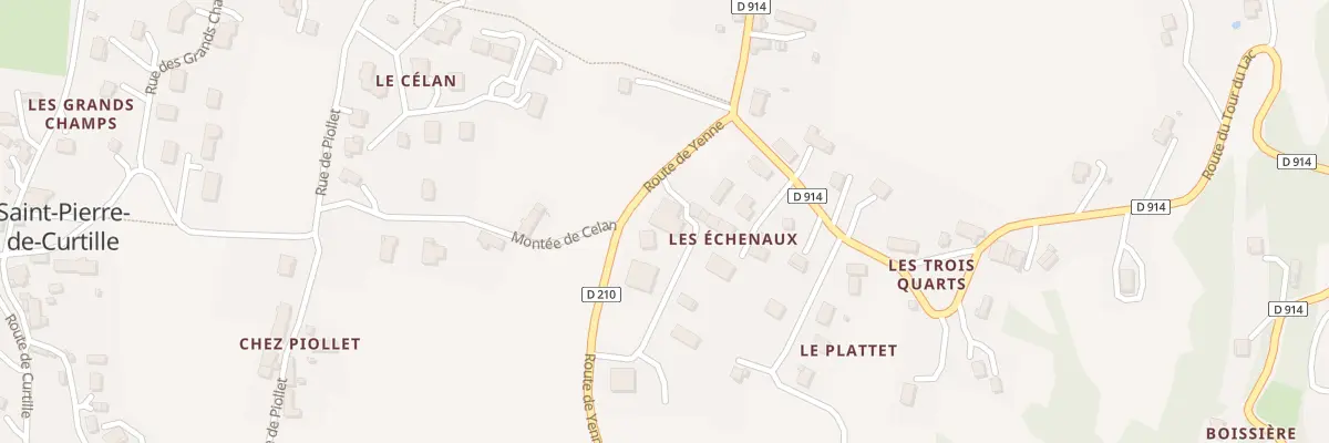 Plan du 99 Rte de Yenne à Saint-Pierre-de-Curtille