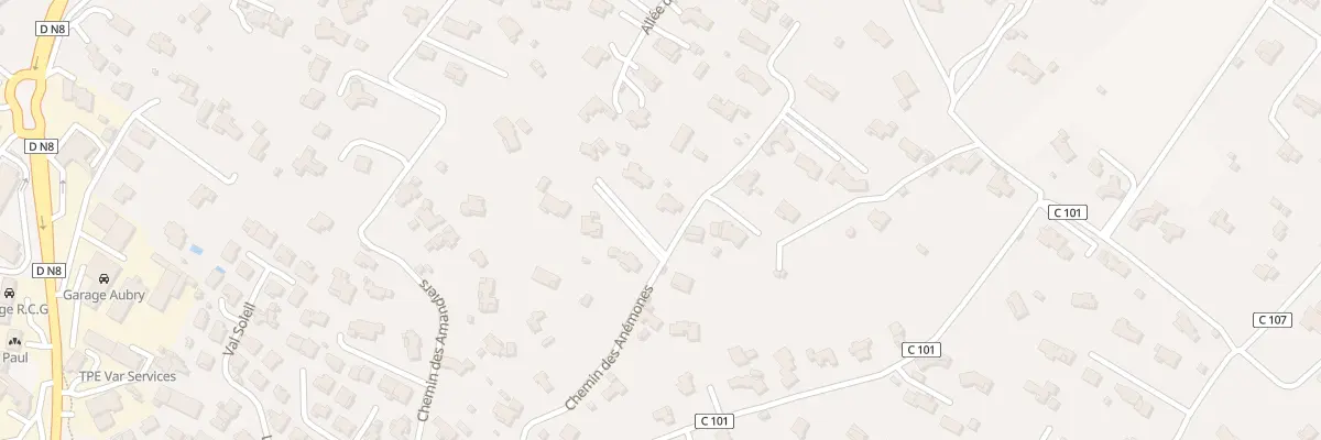 Plan du 9036 Ganéou au Beausset