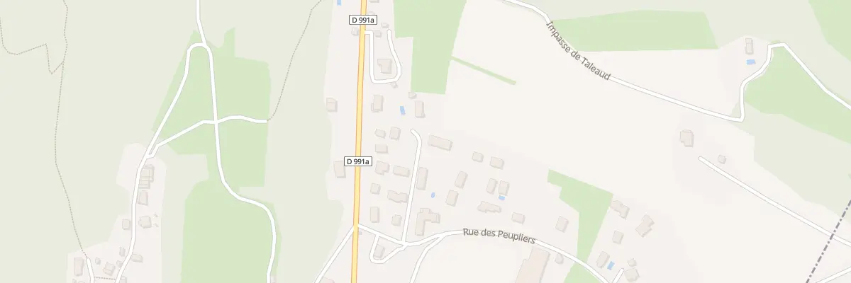 Plan de la Rue des Peupliers à Corbonod