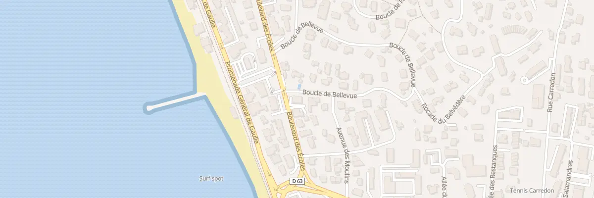 Plan du 158 Bd des Écoles à Six-Fours-les-Plages