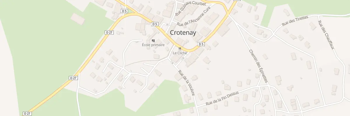Plan du 1 Rue de la Vouivre à Crotenay