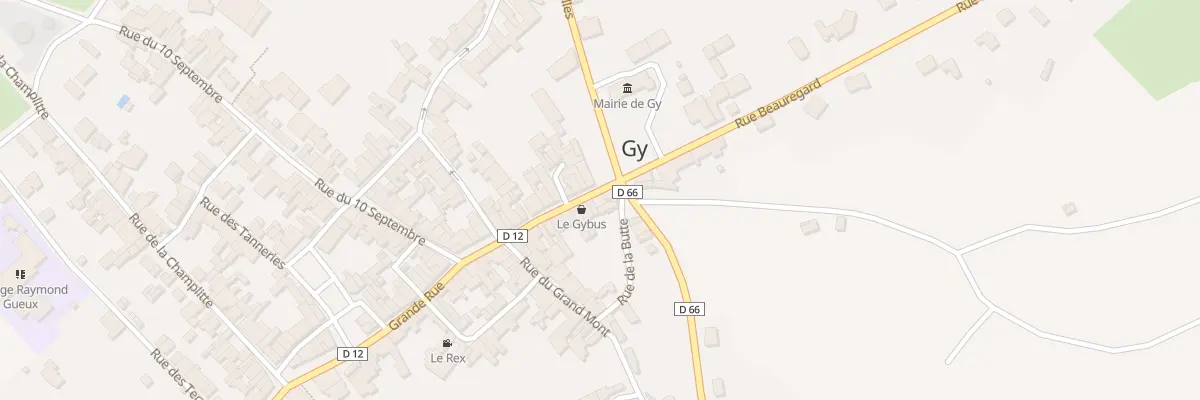 Plan du 3 Gr Grande Rue à Gy