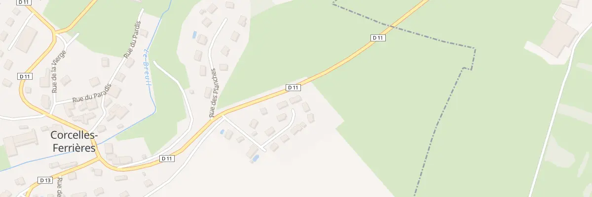 Plan du 16 Imp du Champ du Chat à Corcelles-Ferrières