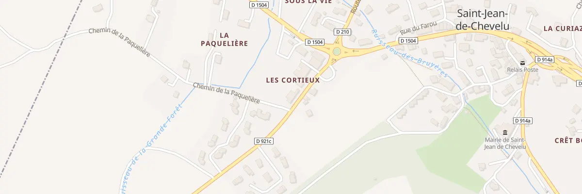 Plan du 5354F Les Cortieux à Saint-Jean-de-Chevelu
