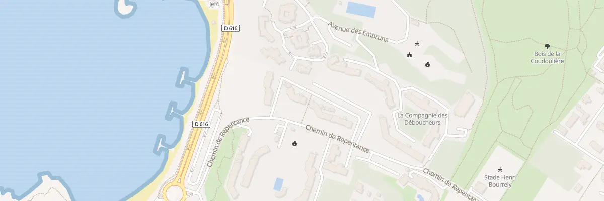Plan du 700 Che de Repentance à Six-Fours-les-Plages