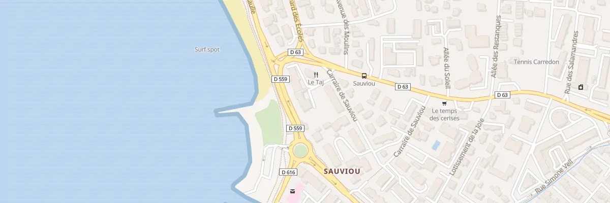 Plan du 20 Vc Carraire de Sauviou à Six-Fours-les-Plages