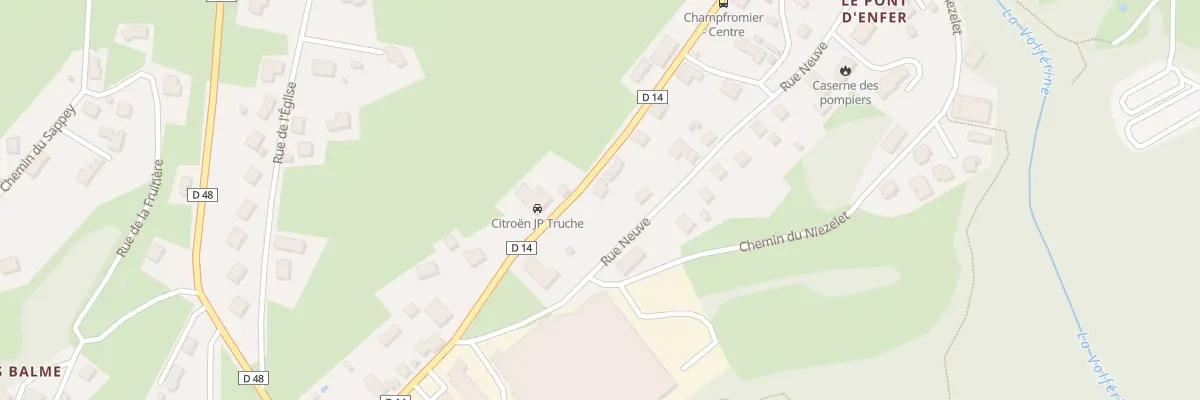 Plan du 793 Rte des Burgondes à Champfromier