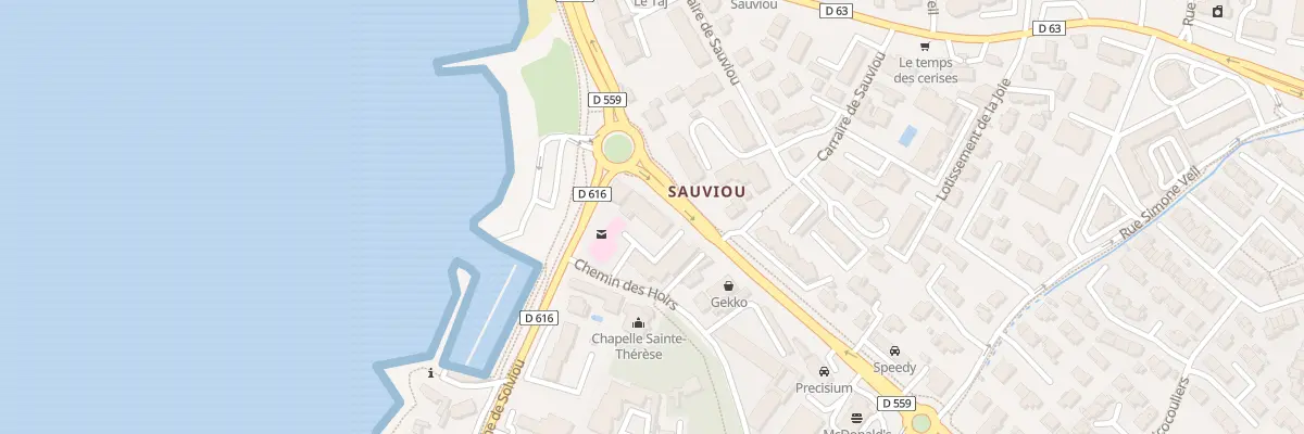 Plan du 1 Cor de Solviou à Six-Fours-les-Plages