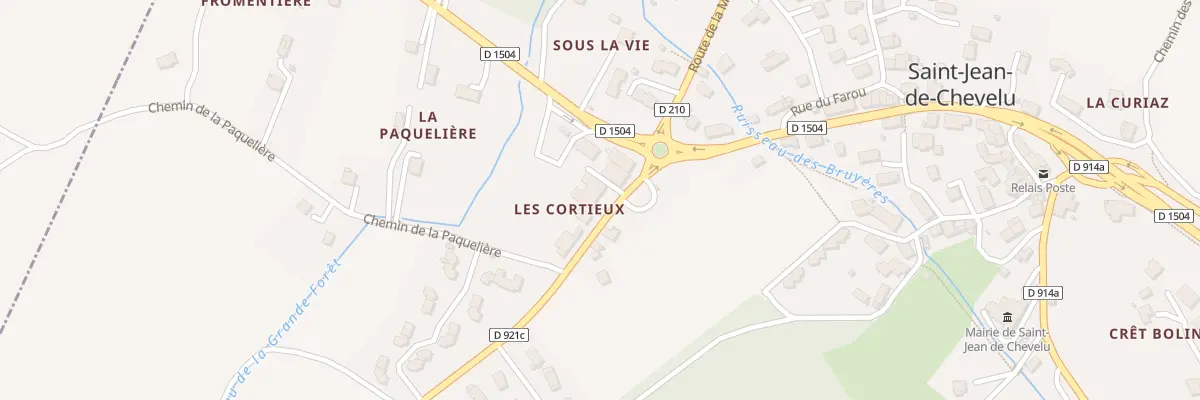 Plan du 5381F Les Cortieux à Saint-Jean-de-Chevelu