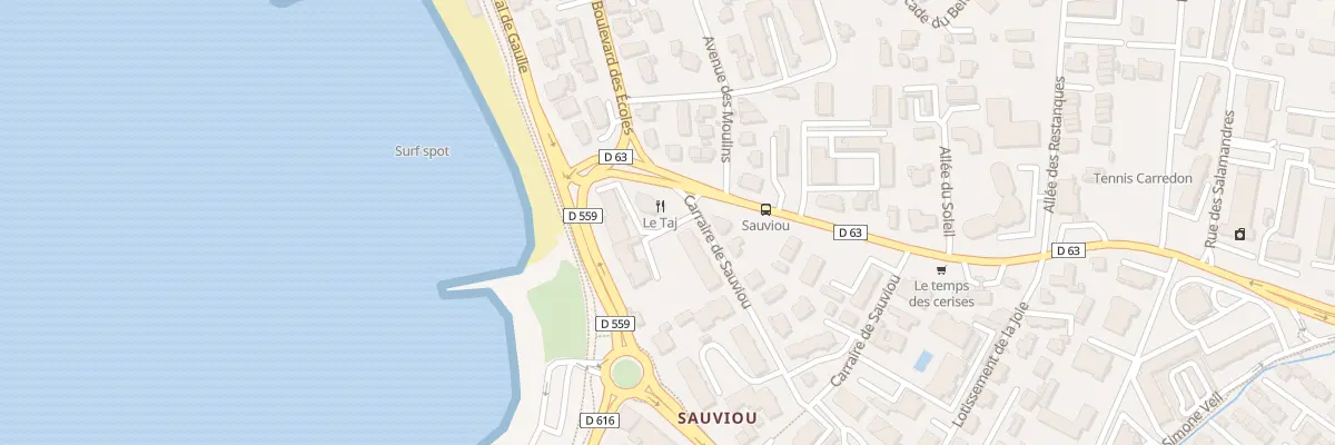 Plan du 18 Vc Carraire de Sauviou à Six-Fours-les-Plages
