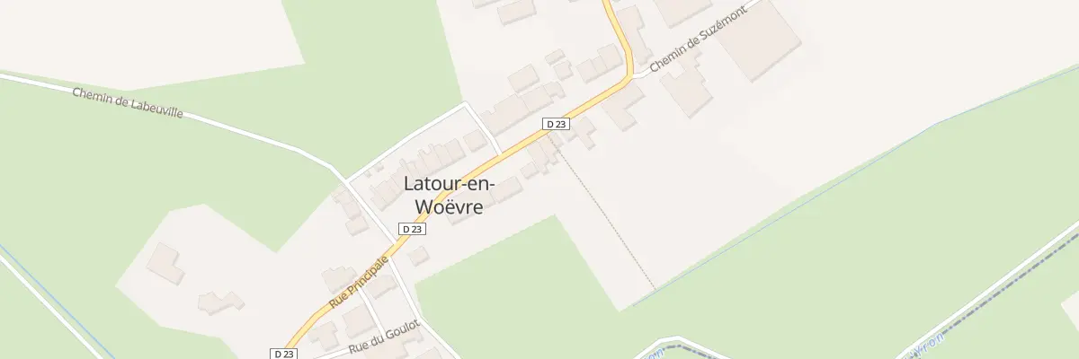 Plan du 16 Rue Principale à Latour-en-Woëvre